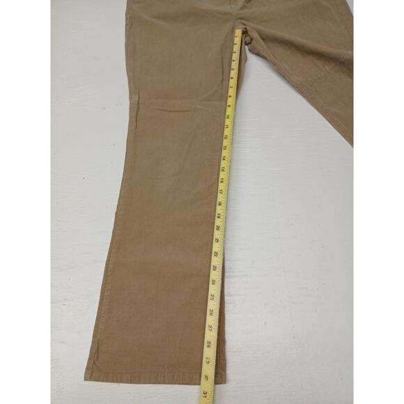 Old Navy Beige 16 Regular Corduroy Khaki Comfor Foit Dress Casual Boot Cut Jeans - Picture 3 of 11